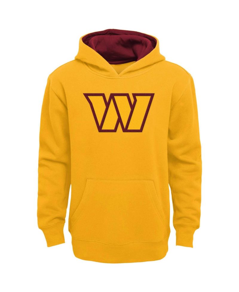 Boys' and Girls' Prime Embroidered Washington Commanders Pullover Hoodie