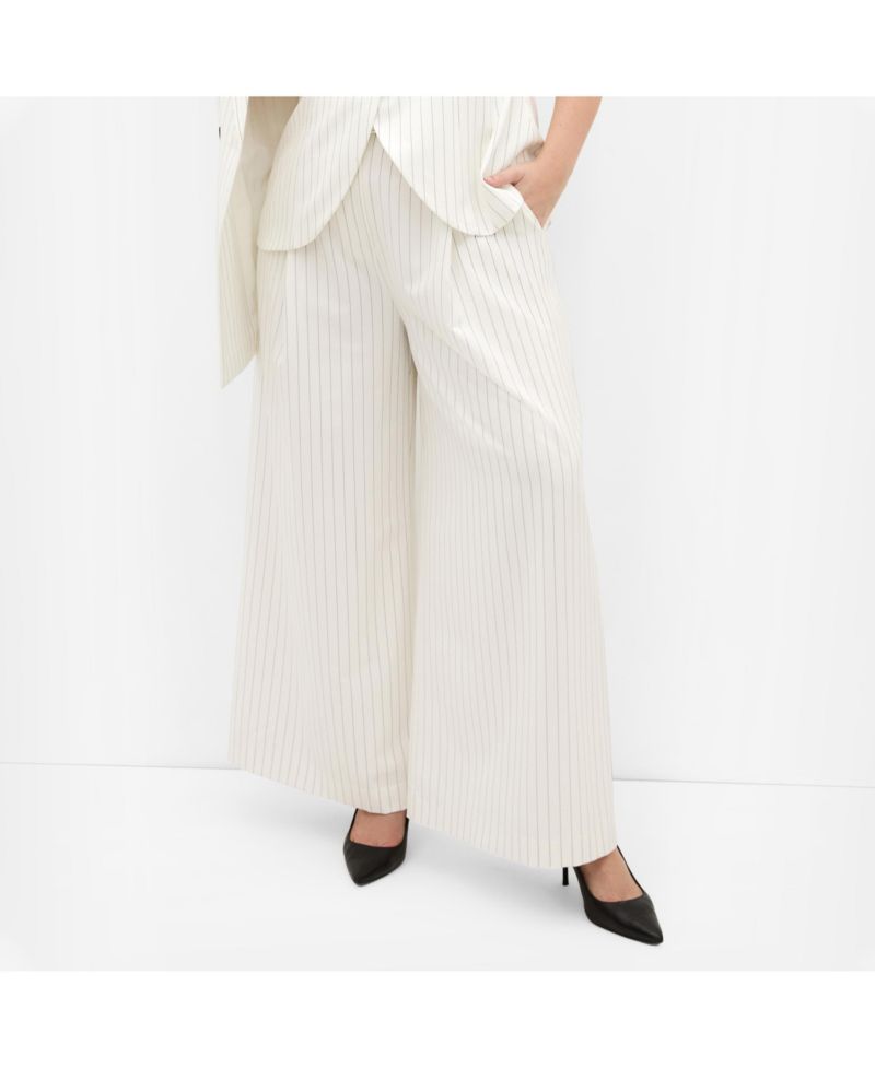 Women's Pinstripe Wide Leg Pant