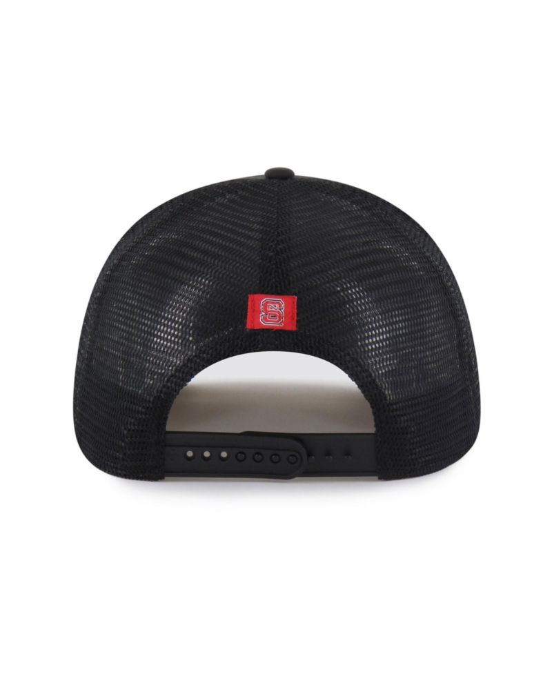 Men's and Women's '47 Black NC State Wolfpack brrr&deg; Condor Mesh Hitch Adjustable Hat