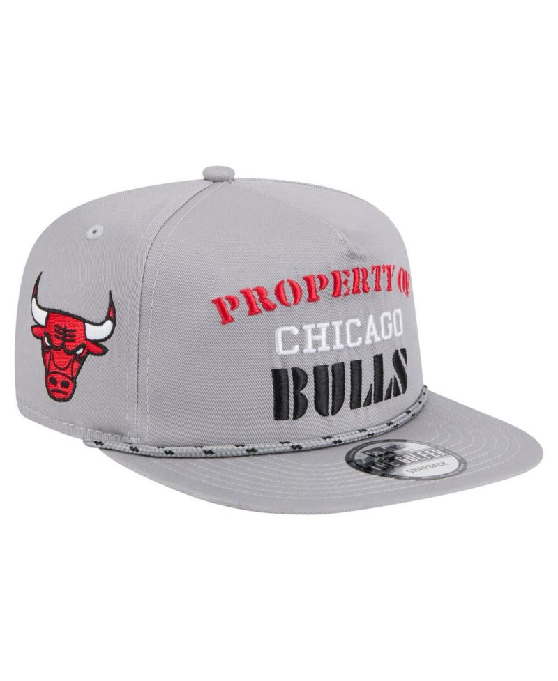 Men's Gray Chicago Bulls Throwback Property Of Golfer Snapback Hat