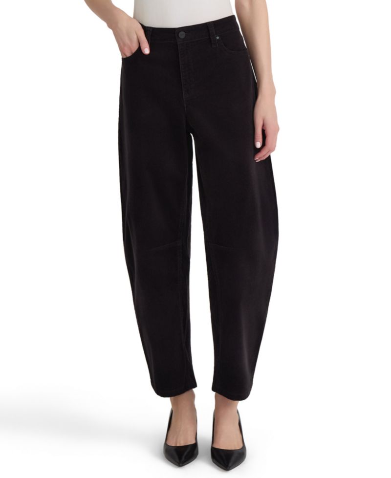 Petite Lexington Barrel Leg Mid-Rise Jeans
