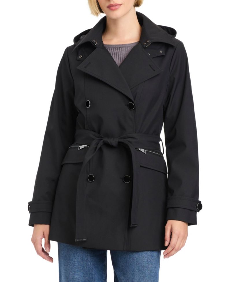 Women's Double-Breasted Belted Trench Coat