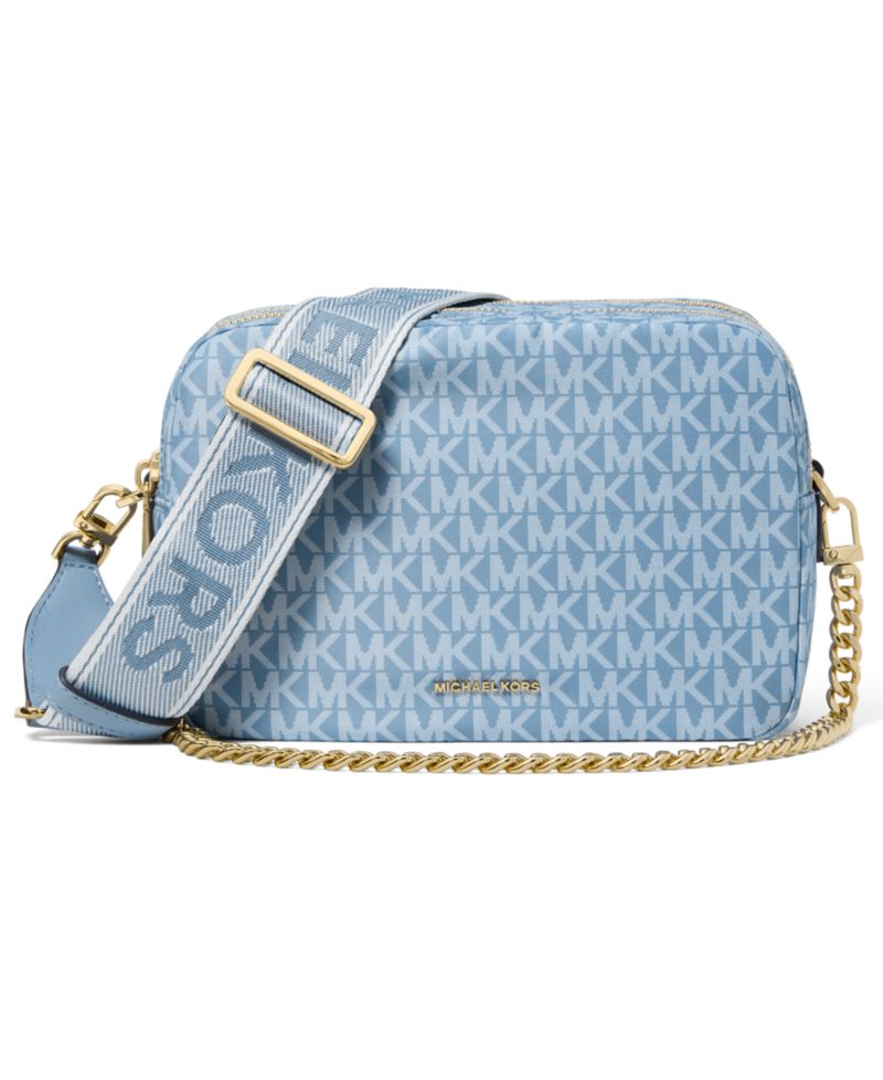 MICHAEL Bryant Medium Double Zip Chain Camera Crossbody Handbag
