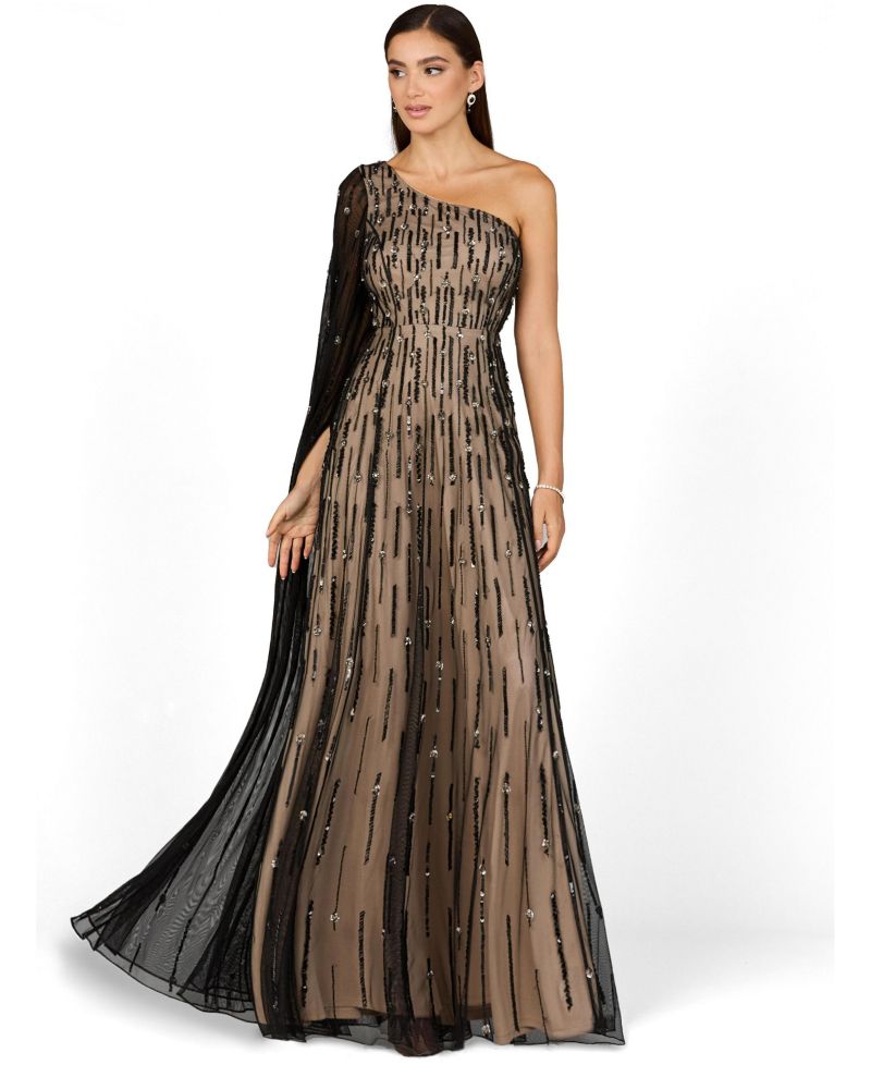 Women's One Shoulder A-Line Gown