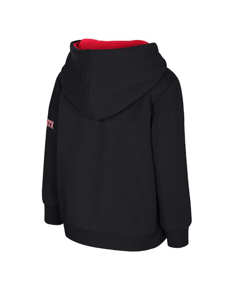 Toddler Black Ohio State Buckeyes Big Logo Volume Fleece Pullover Hoodie