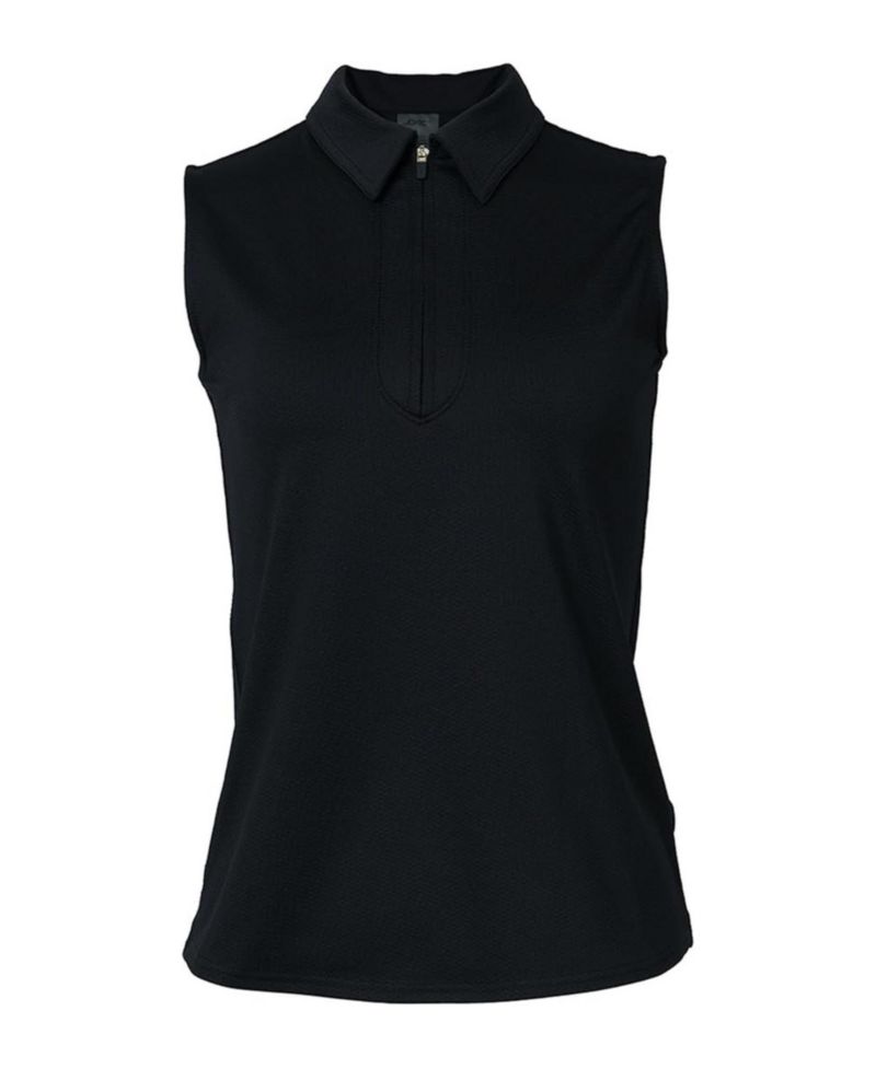 Women's Sleeveless Semi-Fitted Golf Polo