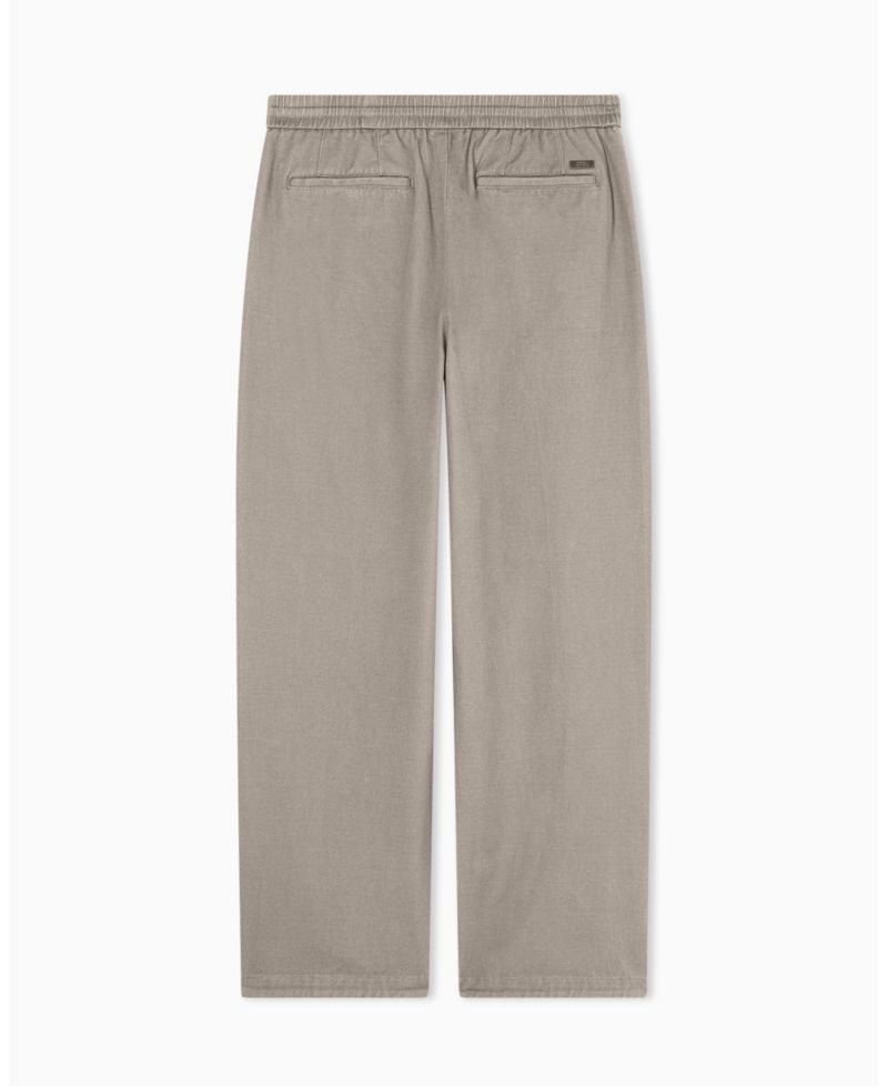 Men's IBIZA X Cotton Twill Pleat Trouser