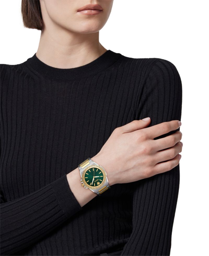 Women's Swiss Greca Reaction Two-Tone Stainless Steel Bracelet Watch 38mm