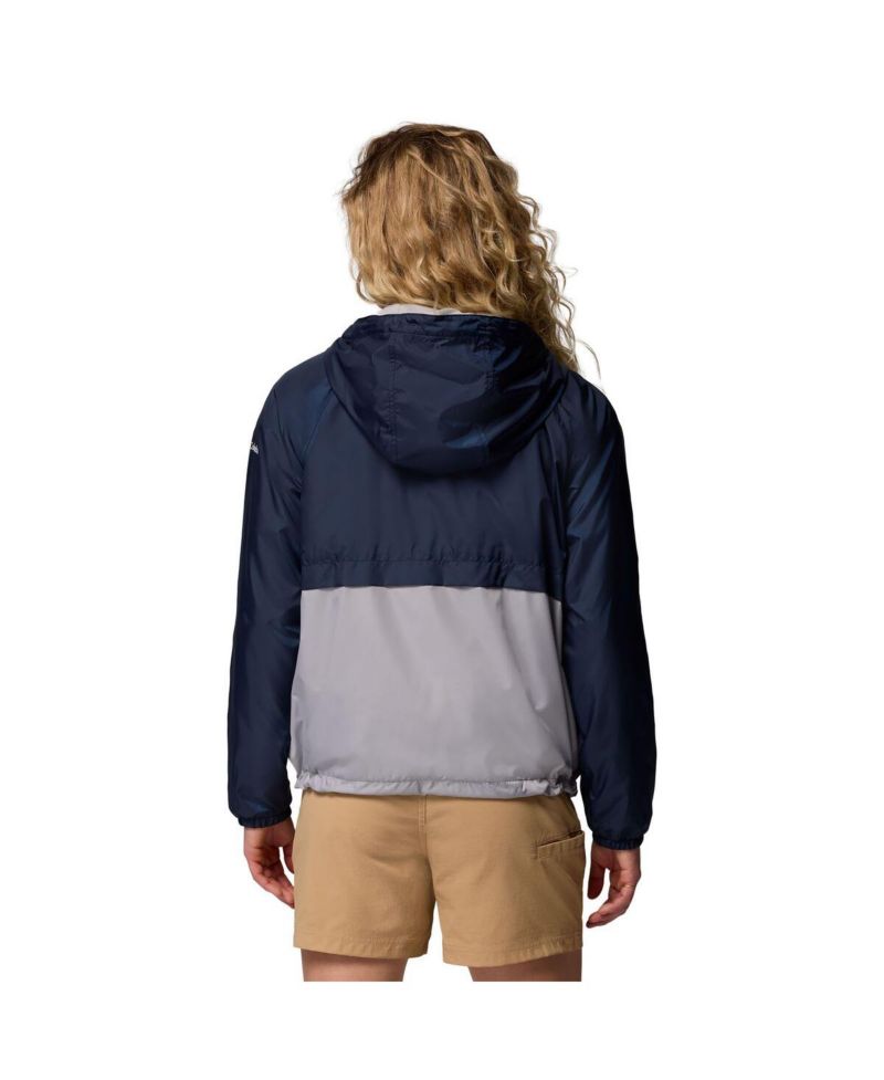 Women's Navy/Gray Dallas Cowboys Spire Hoodie Windbreaker Jacket