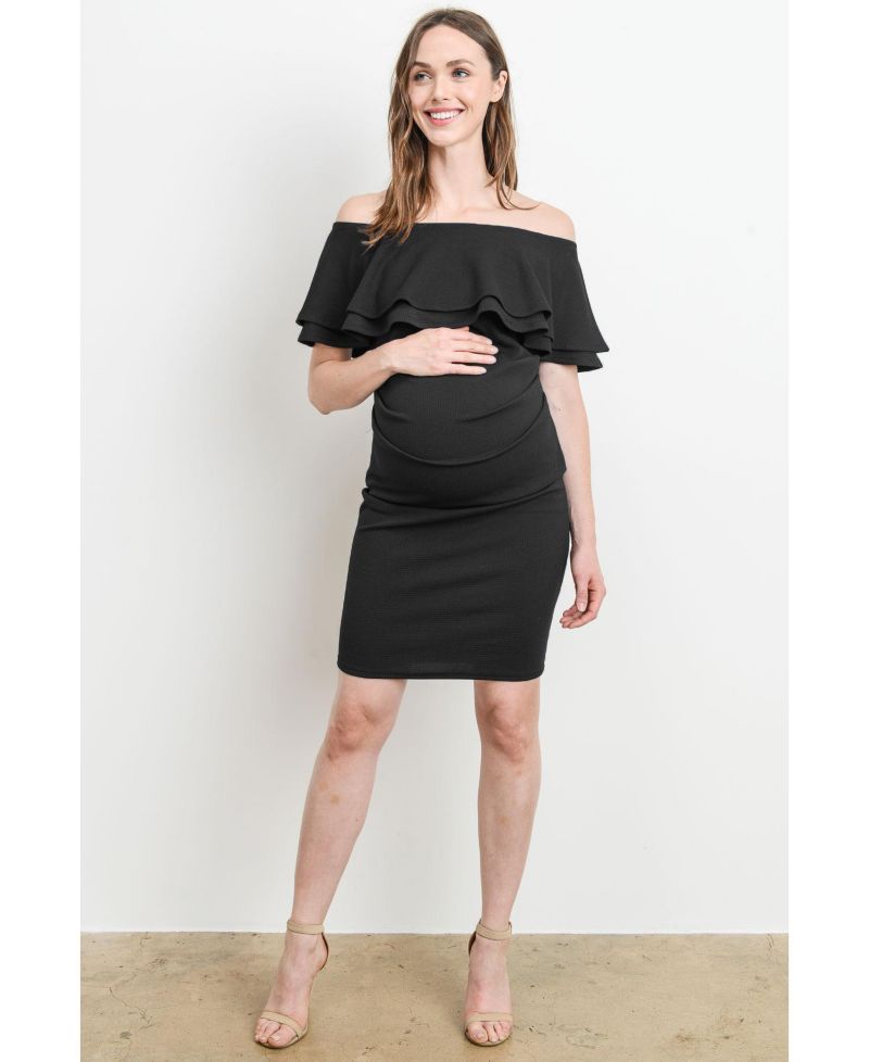 Women's Off-the-Shoulder Bodycon Ruched Mini Dress