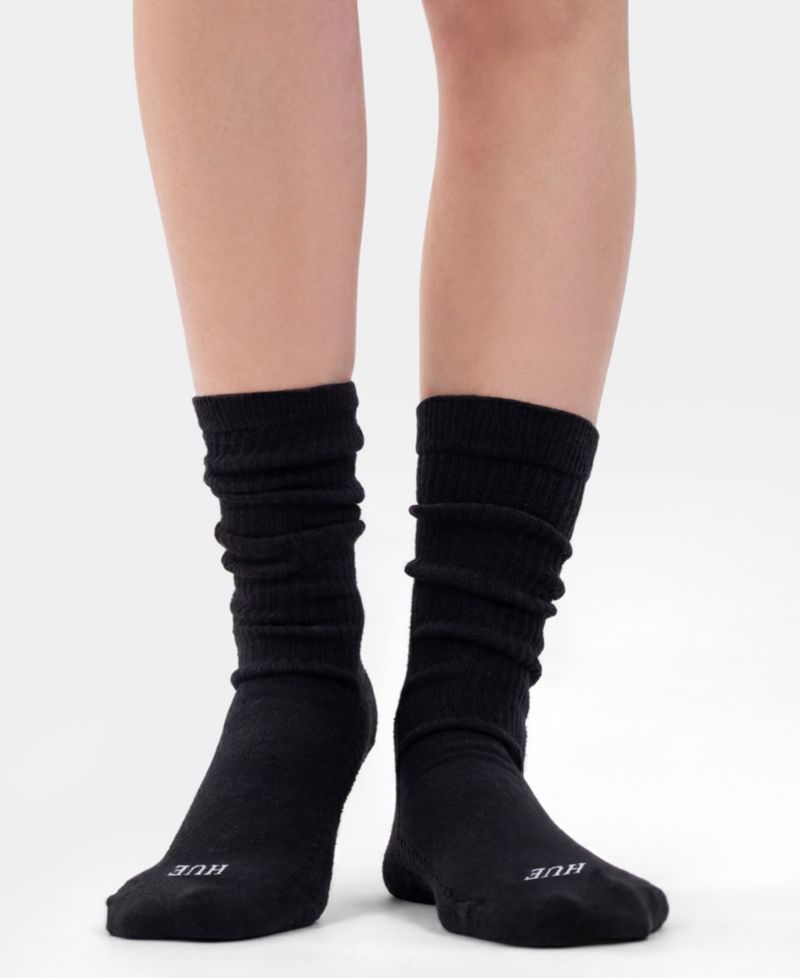 Women's Sport Scrunch Crew Socks, 2-Pack