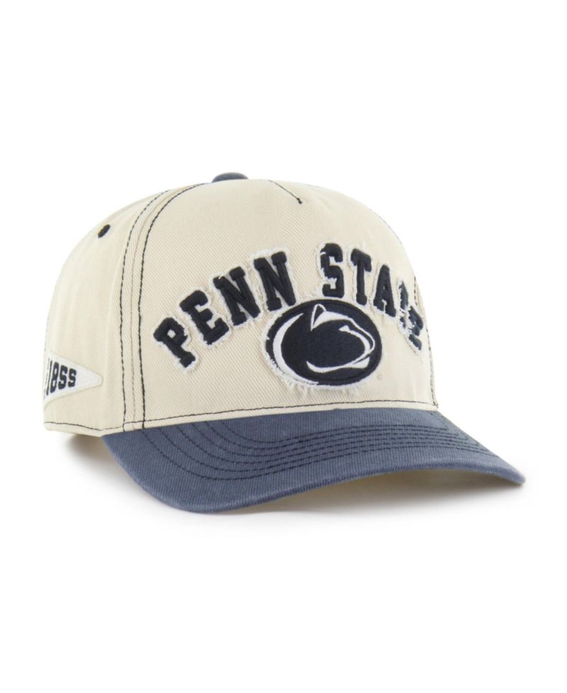 Men's and Women's '47 Tan/Navy Penn State Nittany Lions Well-Worn Calderwood Hitch Adjustable Hat
