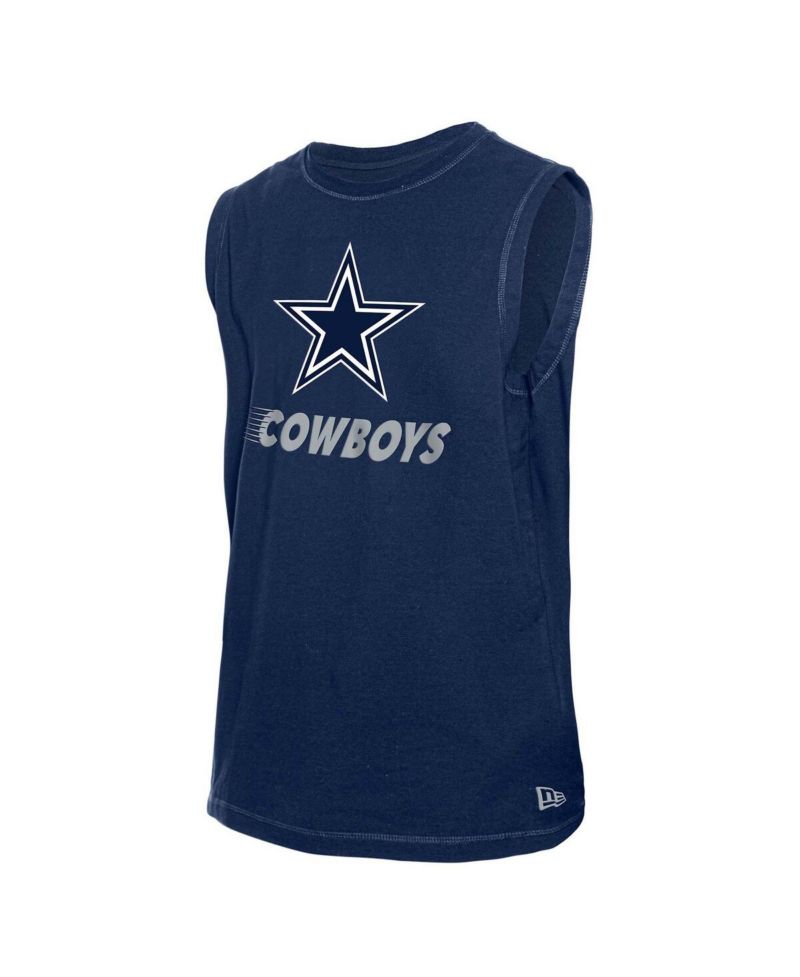 Men's Navy Dallas Cowboys Leisure Collection Muscle Tank Top