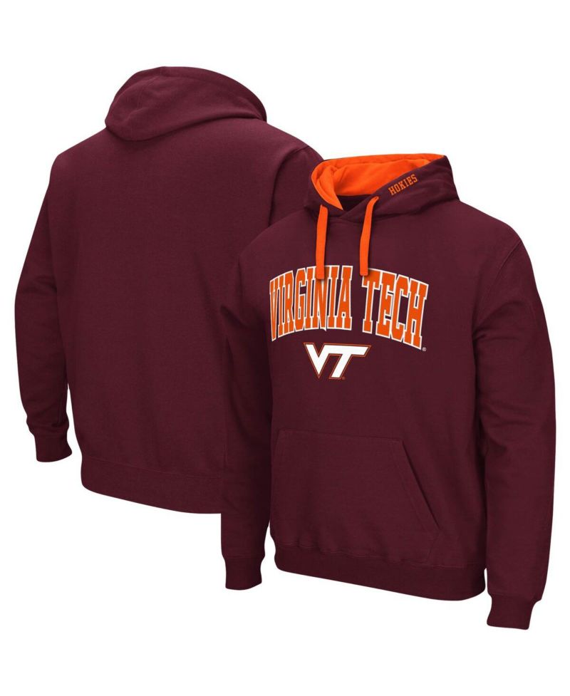 Men's Maroon Virginia Tech Hokies Big and Tall Arch and Logo 2.0 Pullover Hoodie