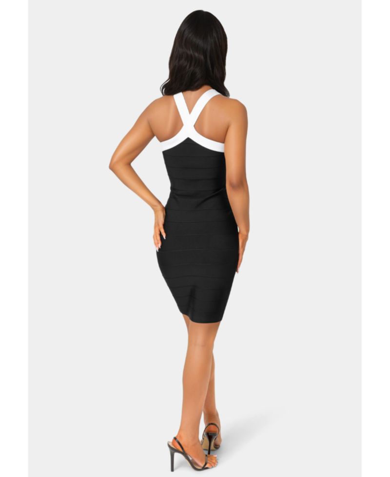 Womens Halter Bandage Dress
