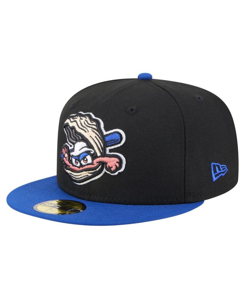 Men's Black/Blue Biloxi Shuckers Authentic Collection 59FIFTY Fitted Hat