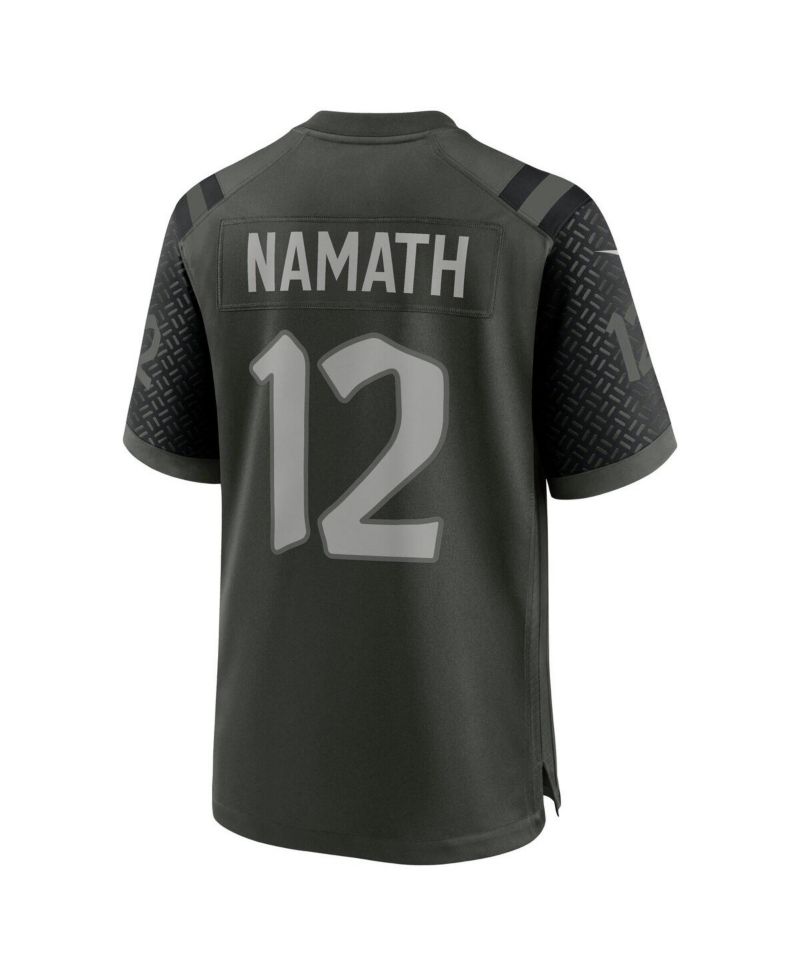 Men's Joe Namath Gotham Green New York Jets 2025 Rivalries Collection Retired Player Game Jersey