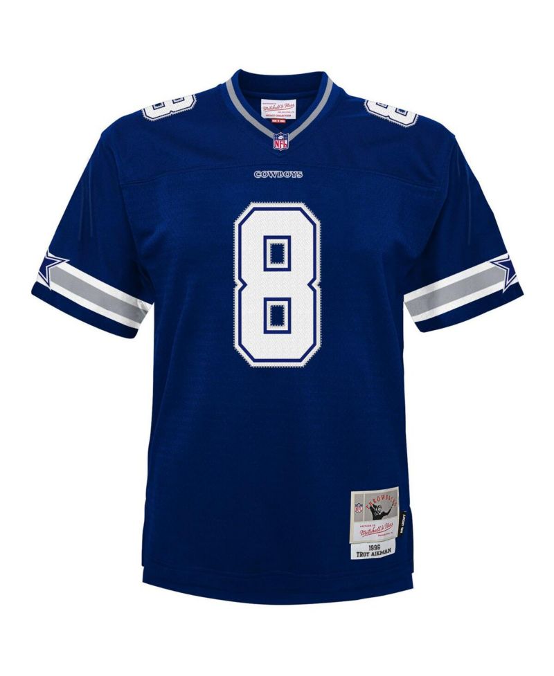 Big Boys and Girls Troy Aikman Navy Dallas Cowboys 1996 Legacy Jersey
