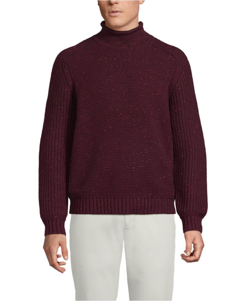 Men's Long Sleeve Roll Neck Sweater