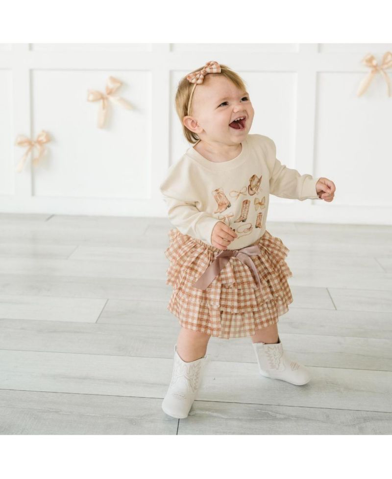 Baby Girl Cowgirl Cutie Long Sleeve Romper