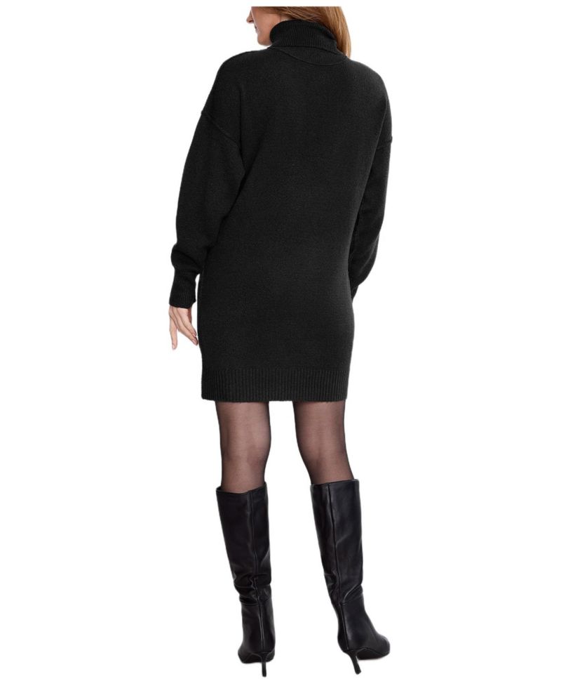 Women's Motherhood Long Sleeve Turtleneck Sweater Tunic Dress - Motherhood