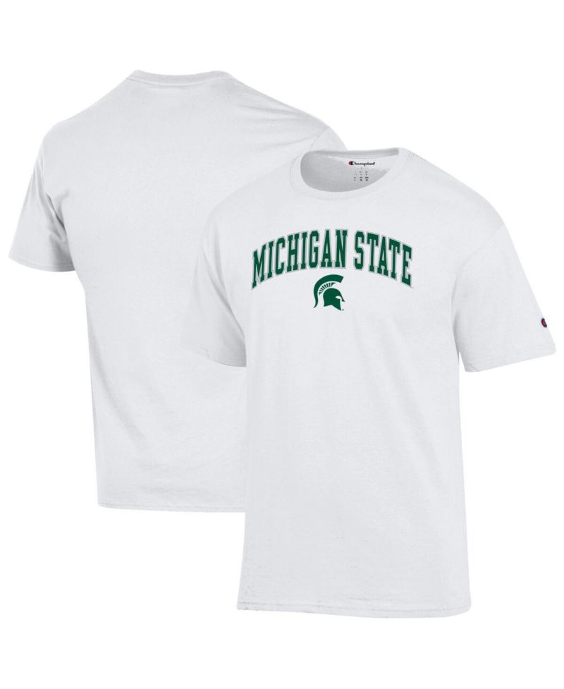 Men's Green Michigan State Spartans Arch Over Logo T-Shirt