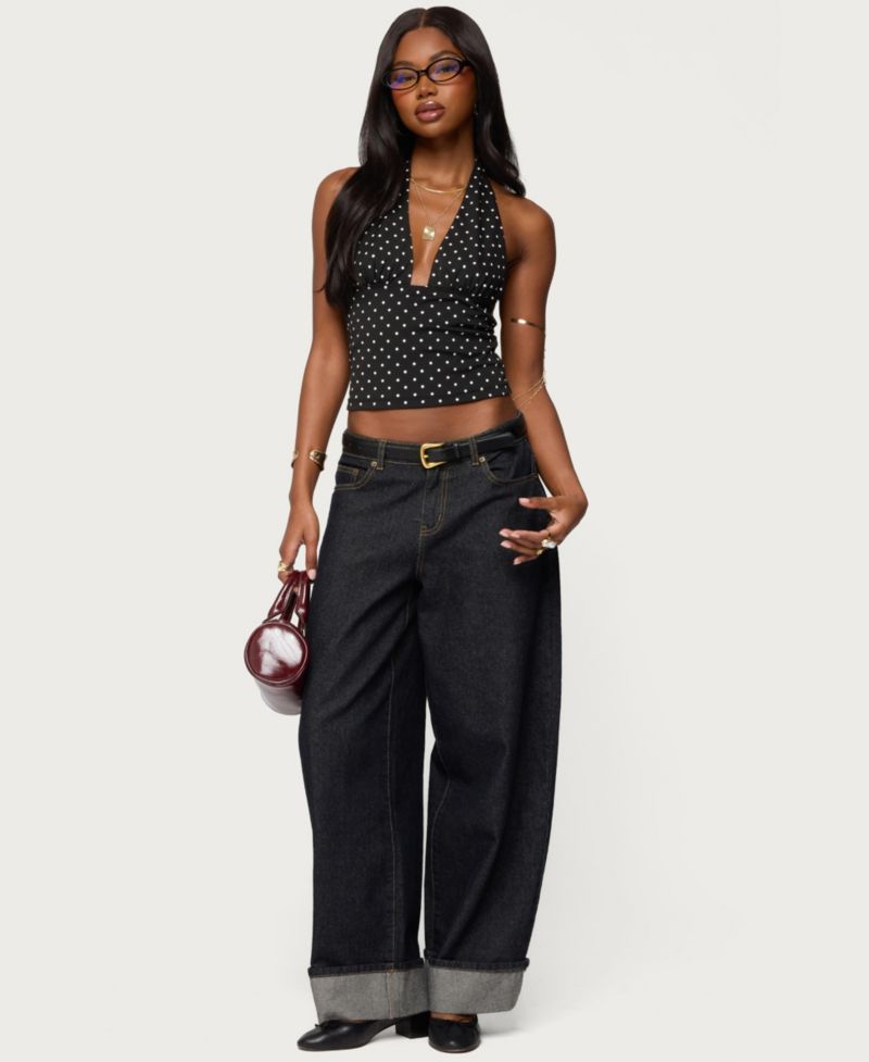Women's Blaire Polka Dot Halter Top