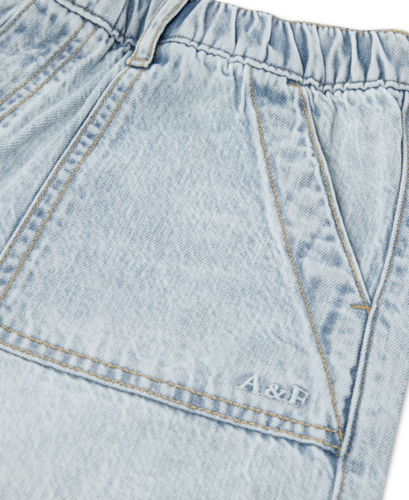 Girls' High-Rise Denim Shorts