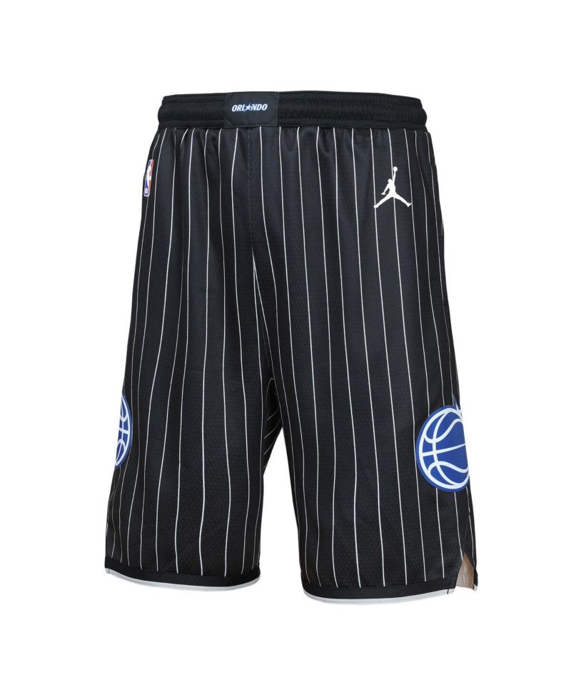 Big Boys and Girls Black Orlando Magic Authentic Statement Edition Swingman Shorts