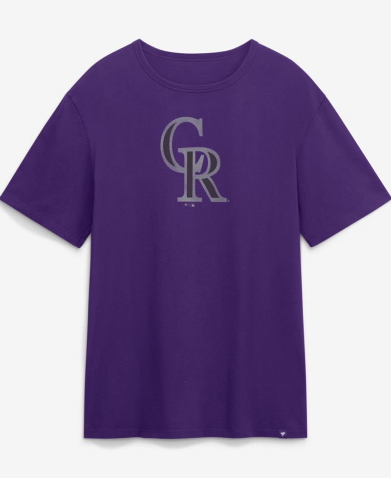 Men's Purple Colorado Rockies Logo Legacy T-Shirt