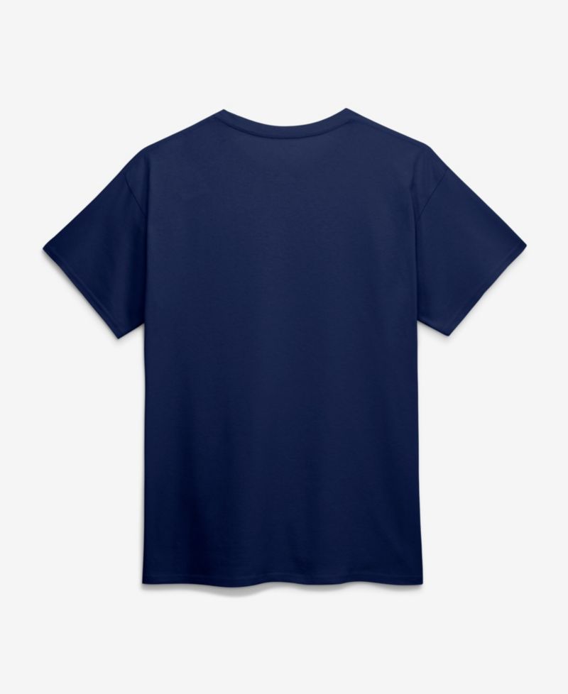 Men's Navy Denver Broncos Cotton Victory Arch T-Shirt
