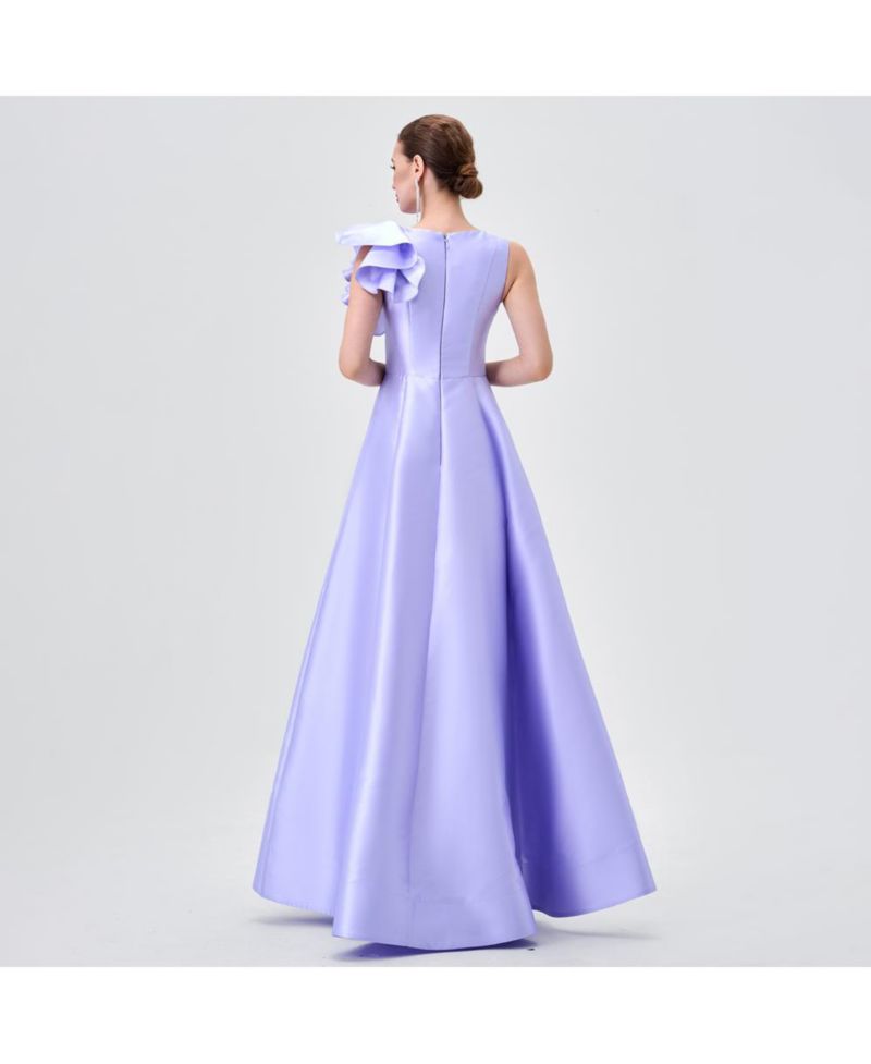 Women's Mirella V Neck Ruffle Gown