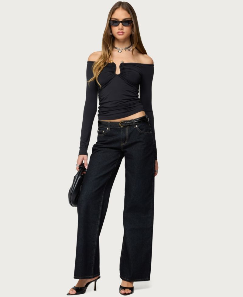 Women's Halle Curved U Off Shoulder Top