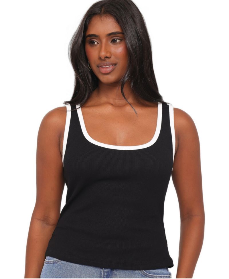 Women's Juanita Scoop Neck Sleeveless Ribbed Tank Top