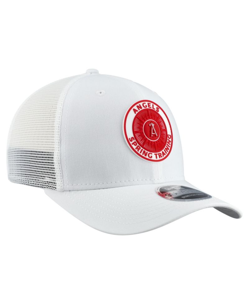 Men's White Los Angeles Angels 2026 Spring Training Fan Pack 9SEVENTY Adjustable Trucker Hat