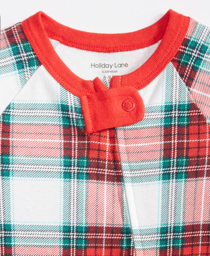 Baby Merry Plaid Cotton Coverall