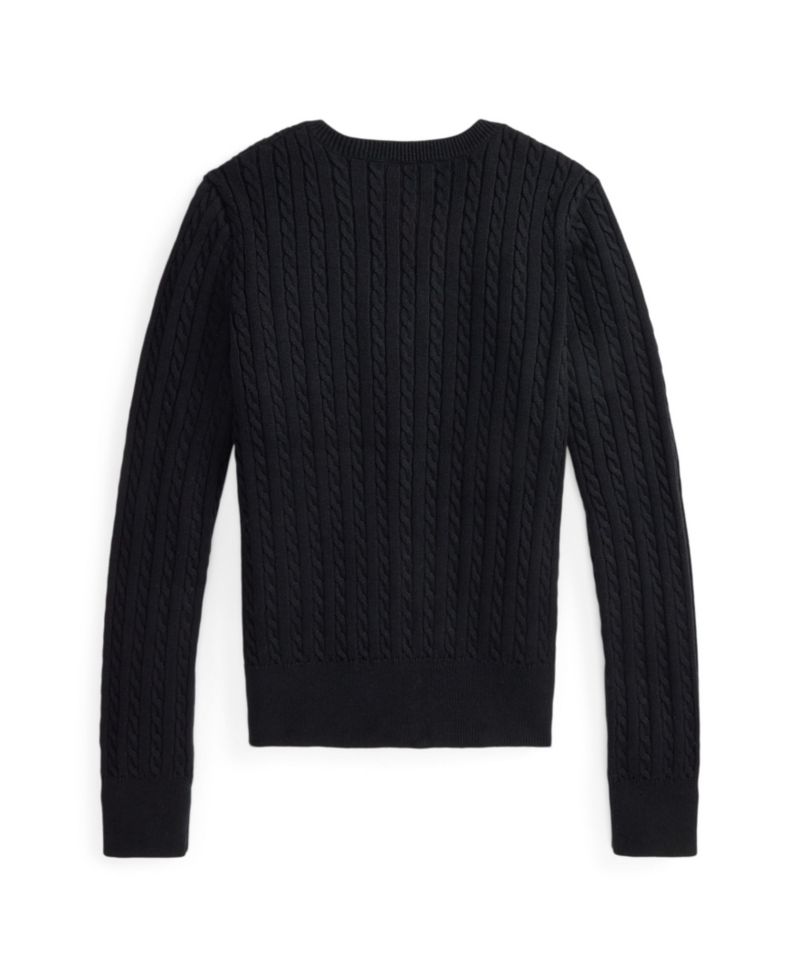 Girls' 7-16 Cable-Knit Cotton Cardigan
