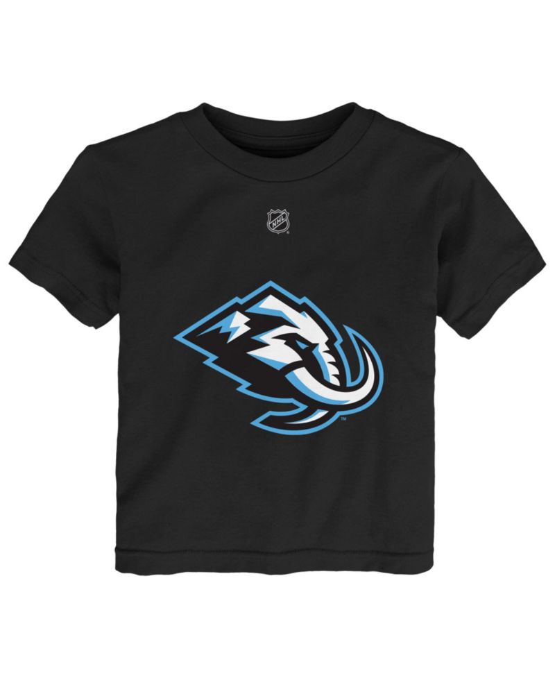 Baby Boys and Girls Black Utah Mammoth Primary Logo T-Shirt
