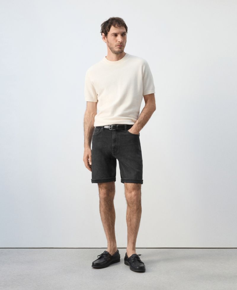 Men's Slim-Fit Cuffed 9.45" Bermuda Shorts