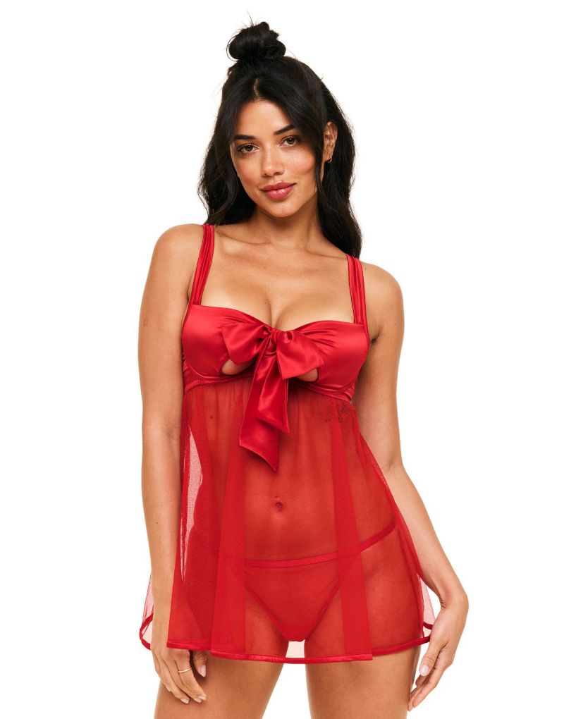 Women's Bessima Babydoll and G-String Set Lingerie