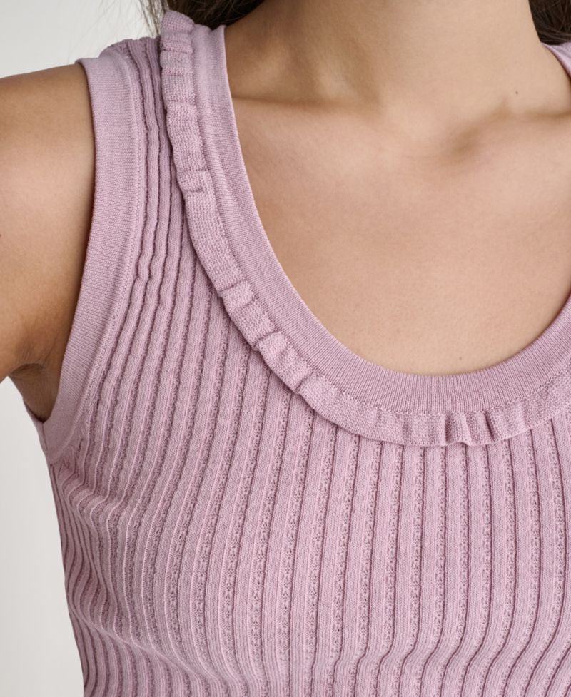 Women's Sleeveless Scoop Neck Knit Top