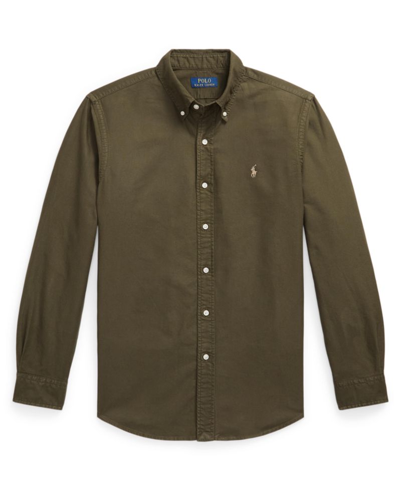 Men's Custom Fit Garment-Dyed Oxford Shirt