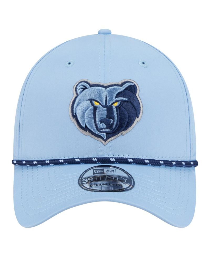 Men's Light Blue Memphis Grizzlies Featherweight Poly Rope Flex 39Thirty Hat