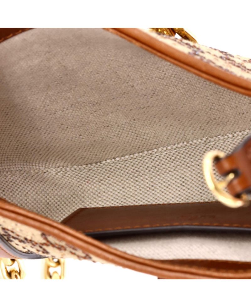 Mini Jackie 1961 Chain Hobo Crystal Embellished GG Canvas