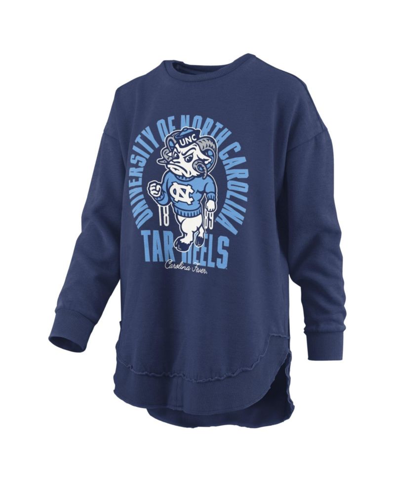 Women's North Carolina Tar Heels Blitz Graphic Fleece-Lined Crewneck Sweatshirt