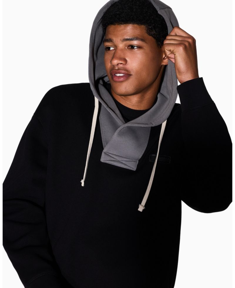Men's Cozy Lab Color Block Pique Hoodie Sweatshirt