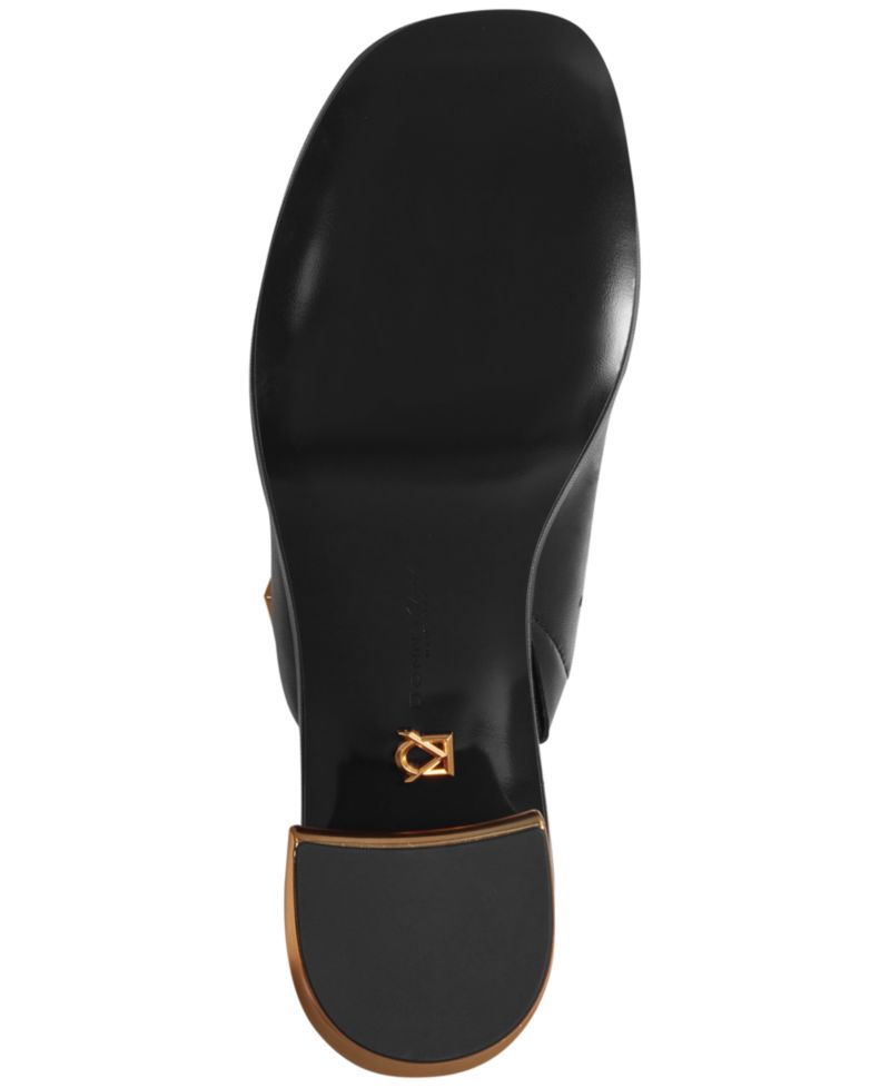 Women's Tinley Leather Peep Toe Mules