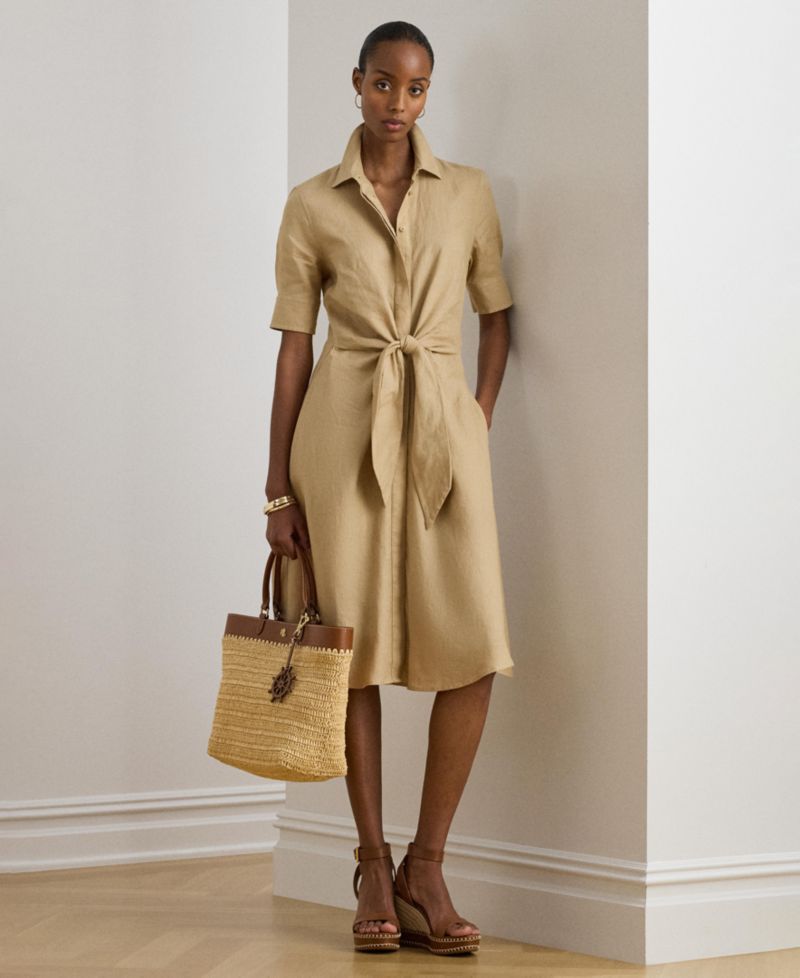 100% Linen Shirt Dress