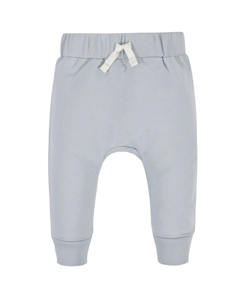Baby Boys Navy and Grey Premium Joggers, 3-Pack
