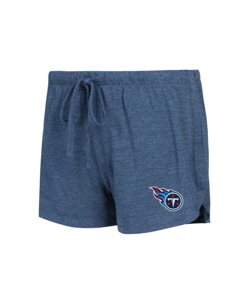 Women's Navy, Charcoal Tennessee Titans Raglan Long Sleeve T-shirt and Shorts Lounge Set
